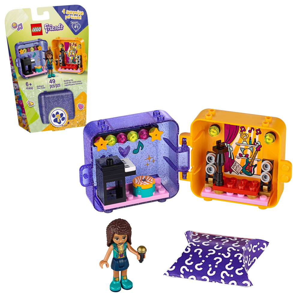 LEGO Friends Andreas Play Cube 41400 Building Kit  Includes a Pop Star