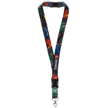 LEGO NINJAGO Cordino da collo per portachiavi Cordino staccabile per chiavi del telefono Badge identificativo con chiusura e fibbia di rilascio T