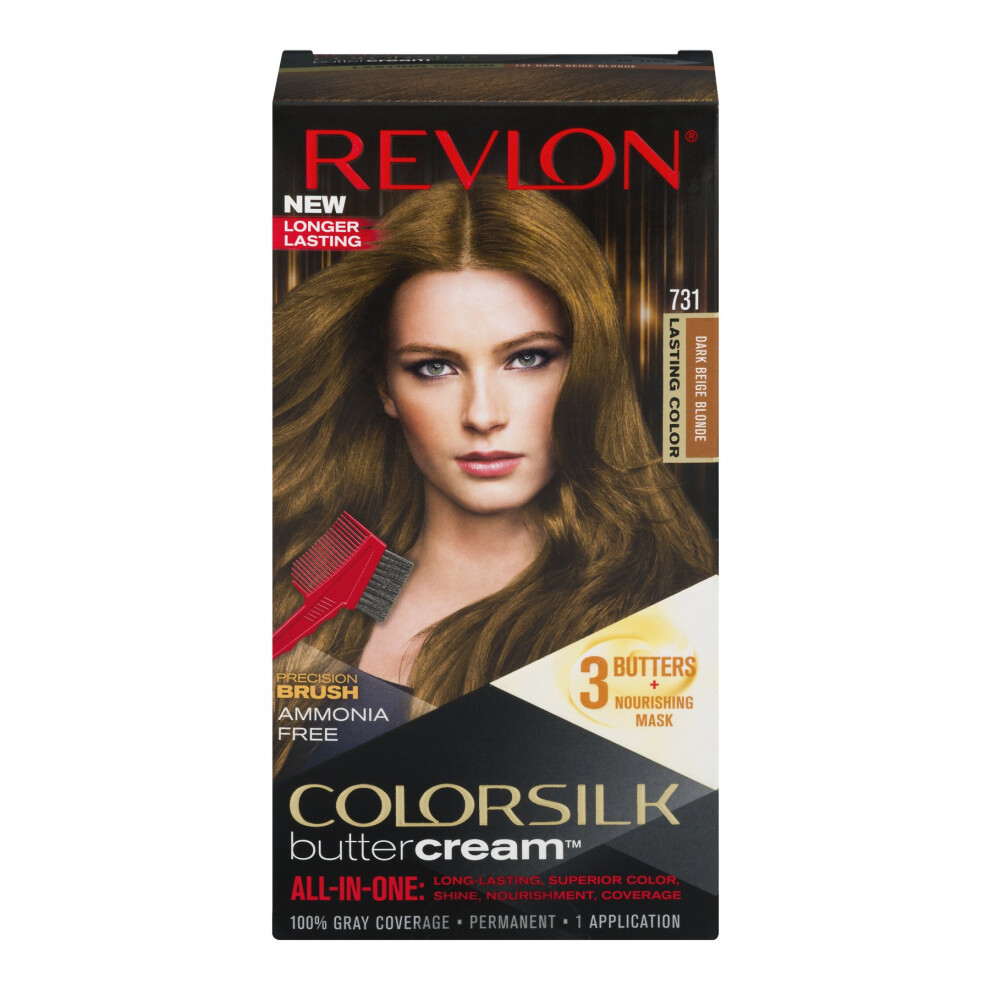 Revlon Colorsilk Buttercream Hair Dye  Dark Beige Blonde  Pack of 1