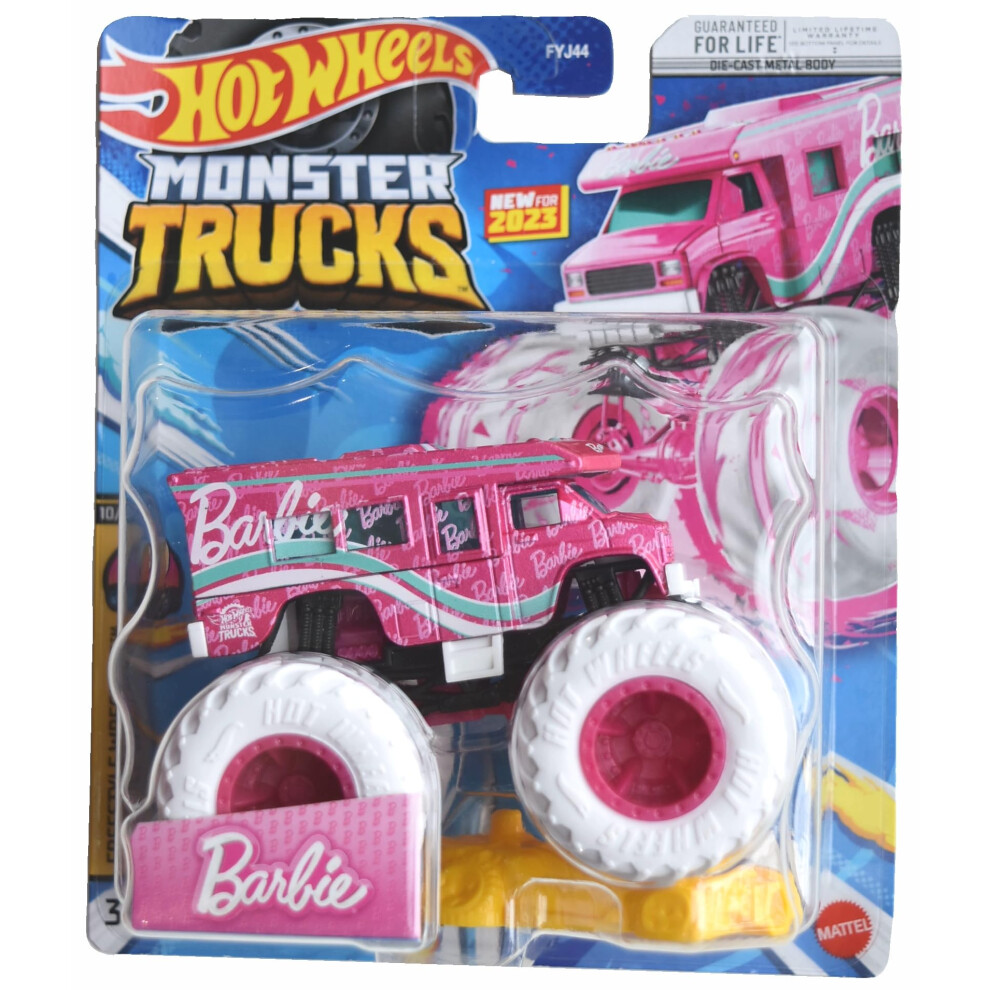 Hot Wheels Monster Trucks Barbie Ultimate Camper  Includes Connect and