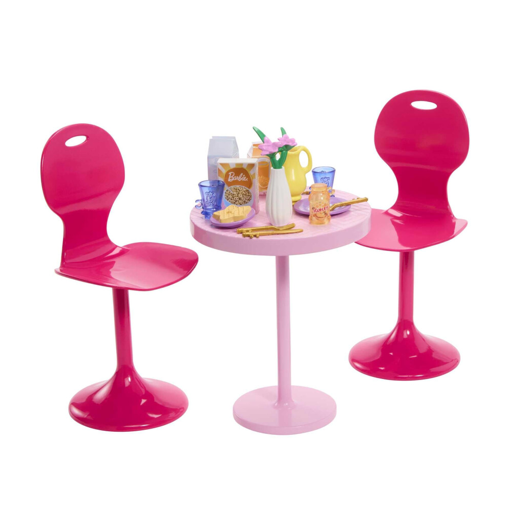 Barbie Accesorios para Mueca Mesa de Desayuno