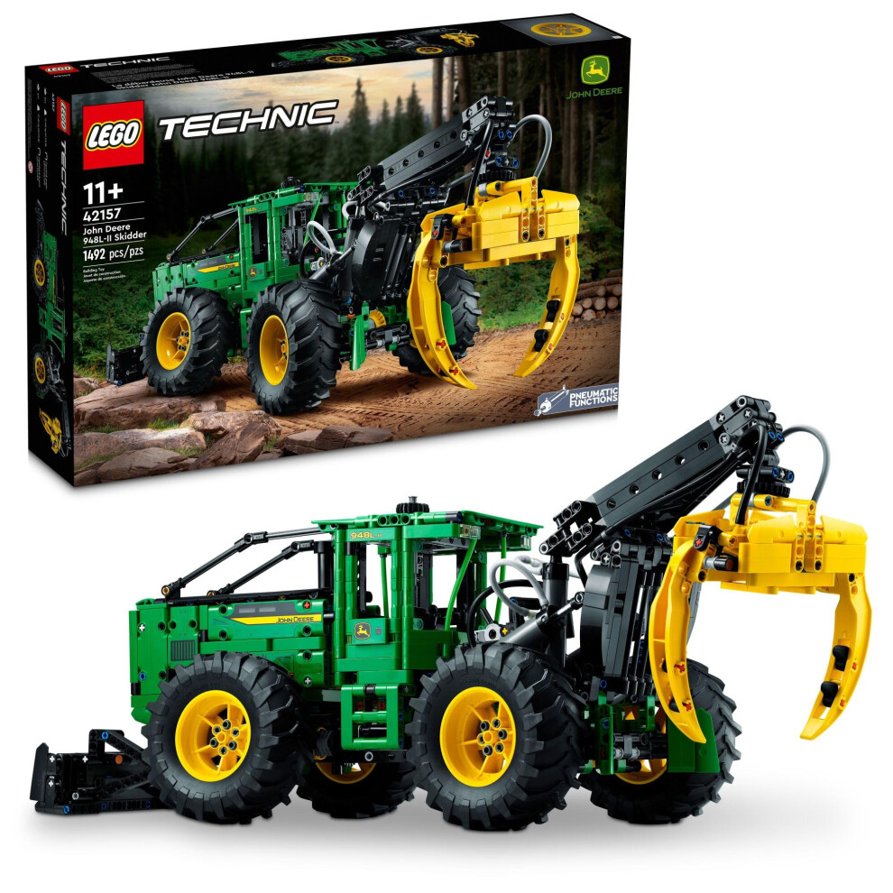 LEGO Technic John Deere 948L-II Skidder 42157 Advanced Tractor Toy Bui