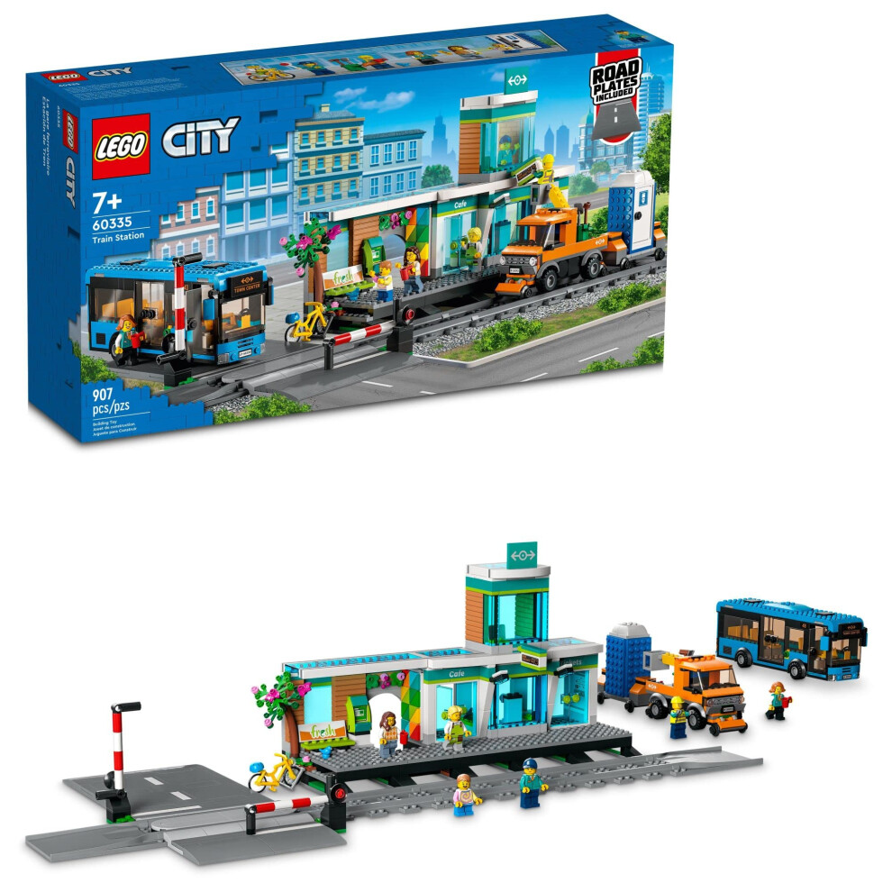 Lego City Train Station Set 60335 with Bus  Rail Truck  and Tracks  Co