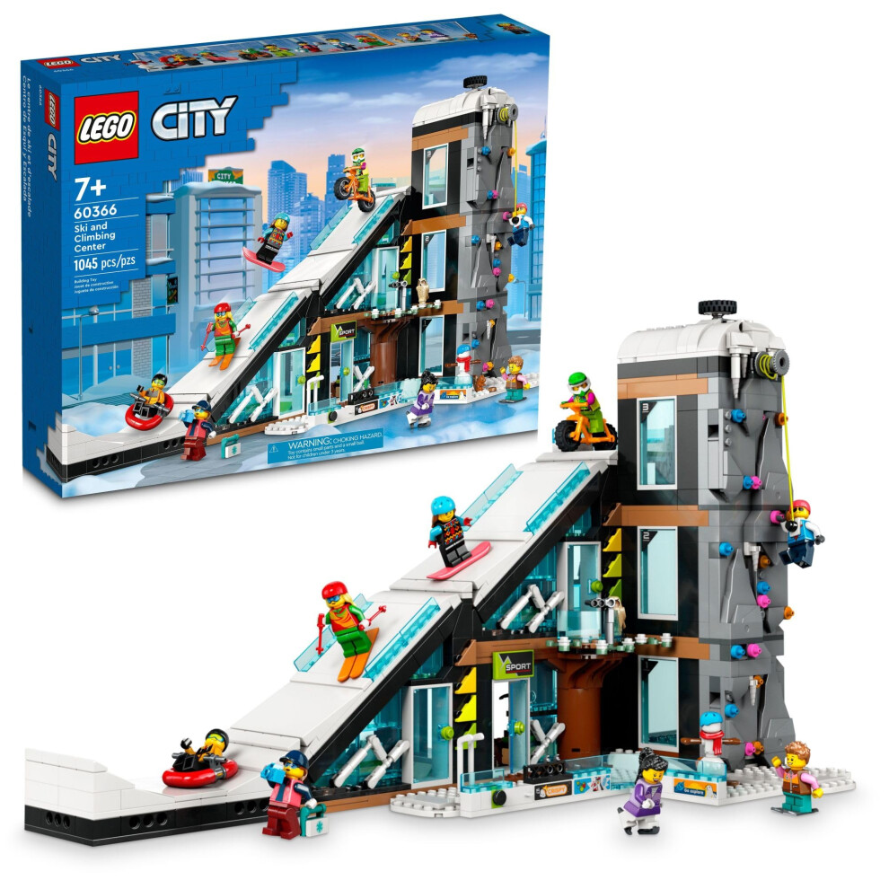 LEGO City Ski and Climbing Center 60366 Building Toy Set  3-Level Buil