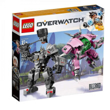 LEGO Overwatch D.Va y Reinhardt 75973 Set de Construcción de Mech con Minifiguras