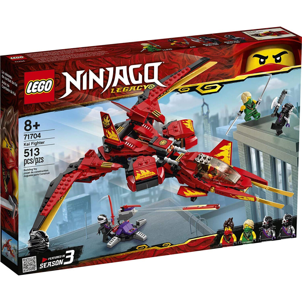 LEGO NINJAGO Legacy Kai Fighter 71704 Building Set for Kids Featuring