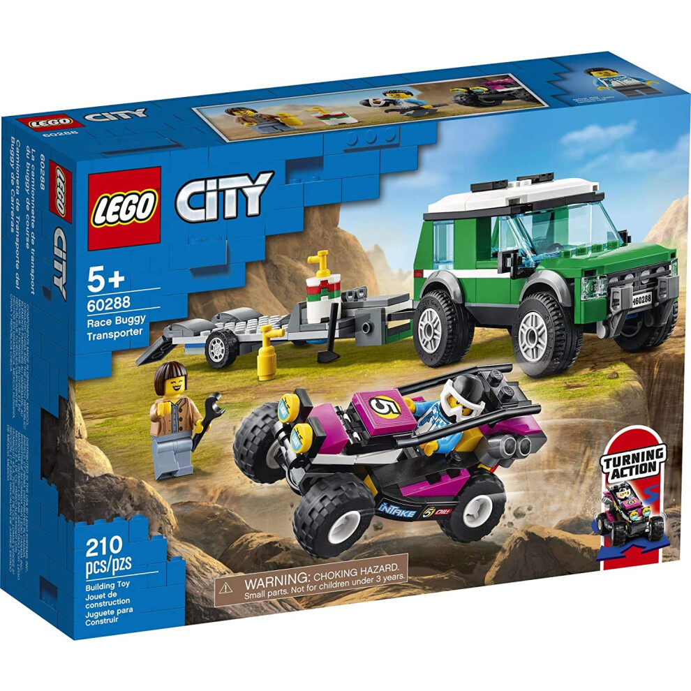 LEGO City Race Buggy Transporter 60288 Building Kit; Fun Toy for Kids