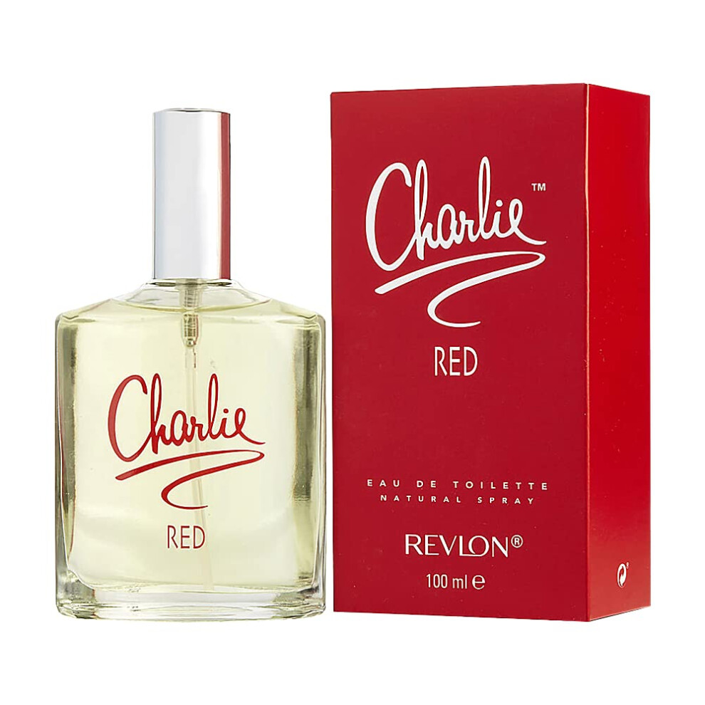 Revlon Charlie Eau De Toilette Spray for Women  Red  3.4 Ounce