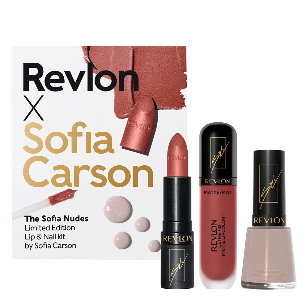 REVLON X Sofia Carson Makeup Kit - The Sofia Nudes  3 Count