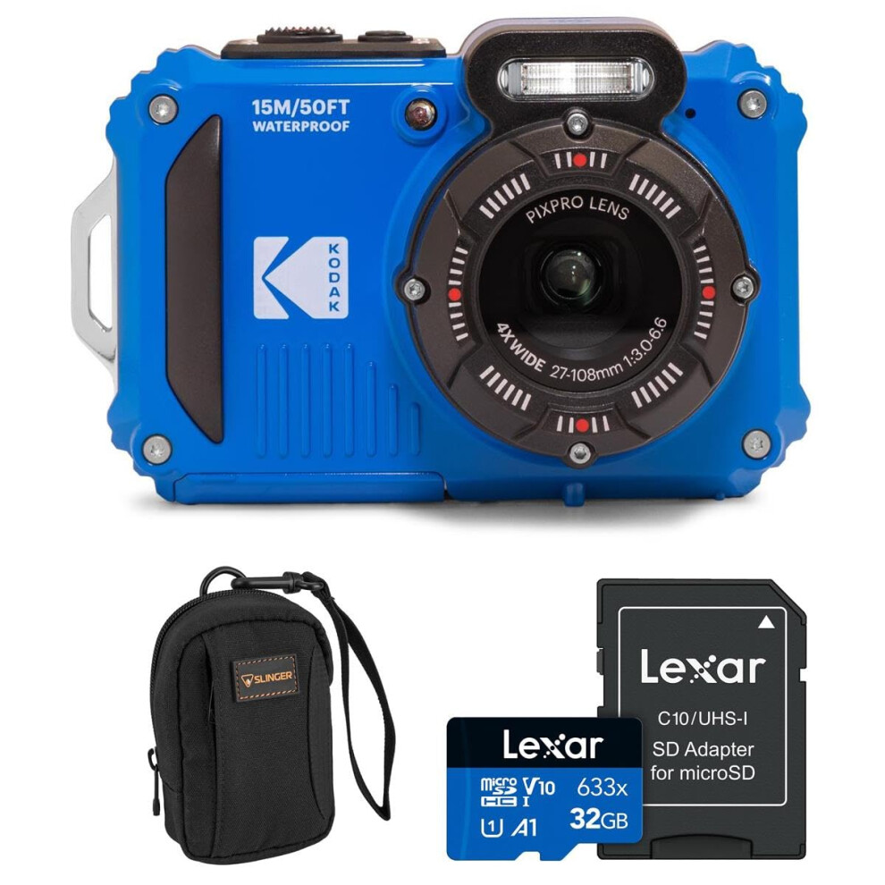 Kodak PIXPRO WPZ2 16MP Full HD Waterproof Rugged Digital Camera  Blue