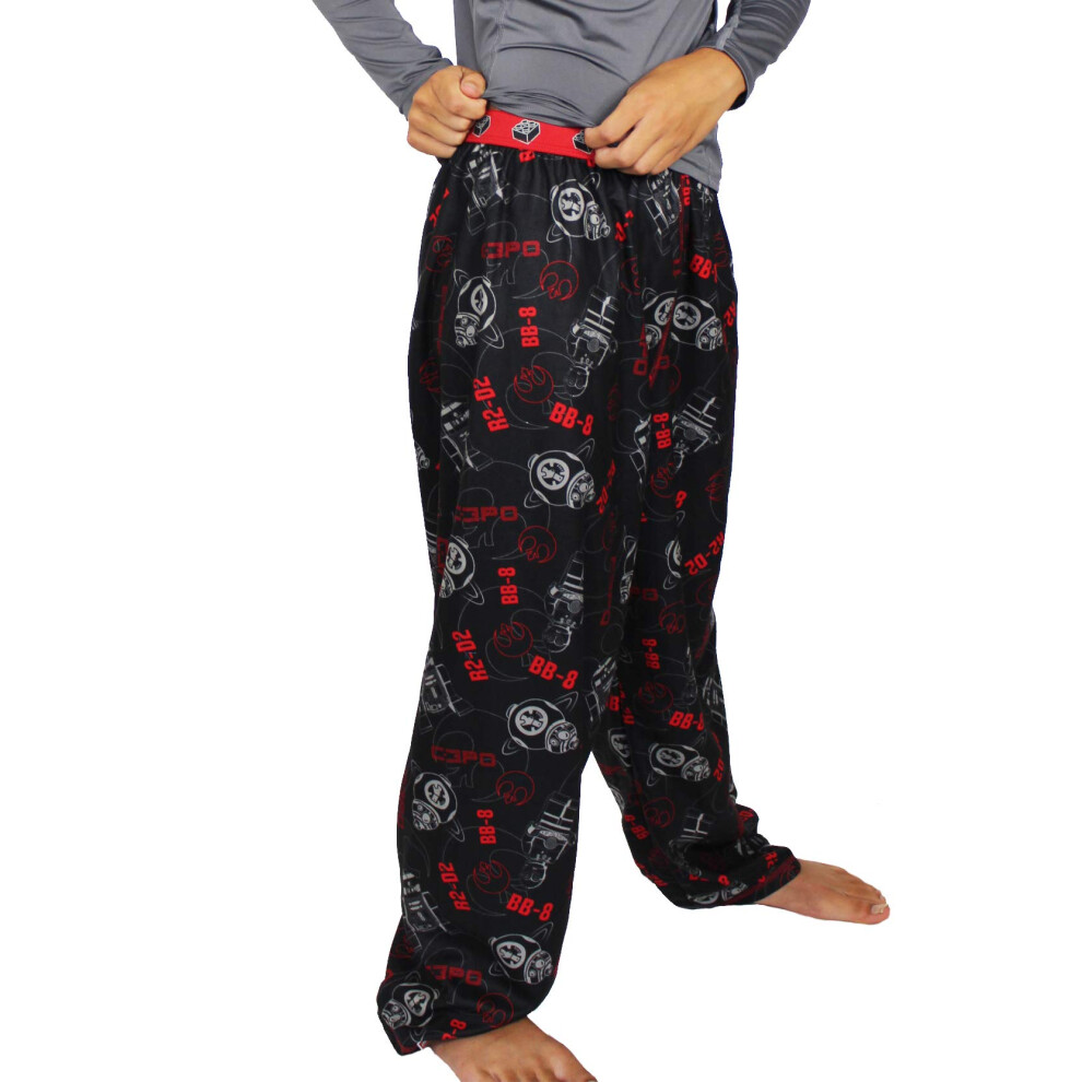 LEGO Star Wars Boy's Flannel Pajama Pants (4-5  Black/Red)