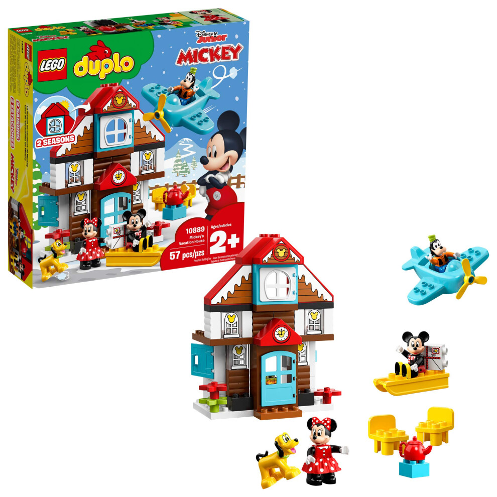 LEGO DUPLO Disney Mickey's Vacation House 10889 Toy House Building Set