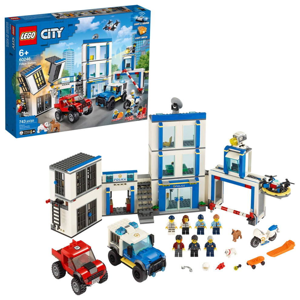 LEGO City Police Station 60246 Police Toy  Fun Building Set for Kids (