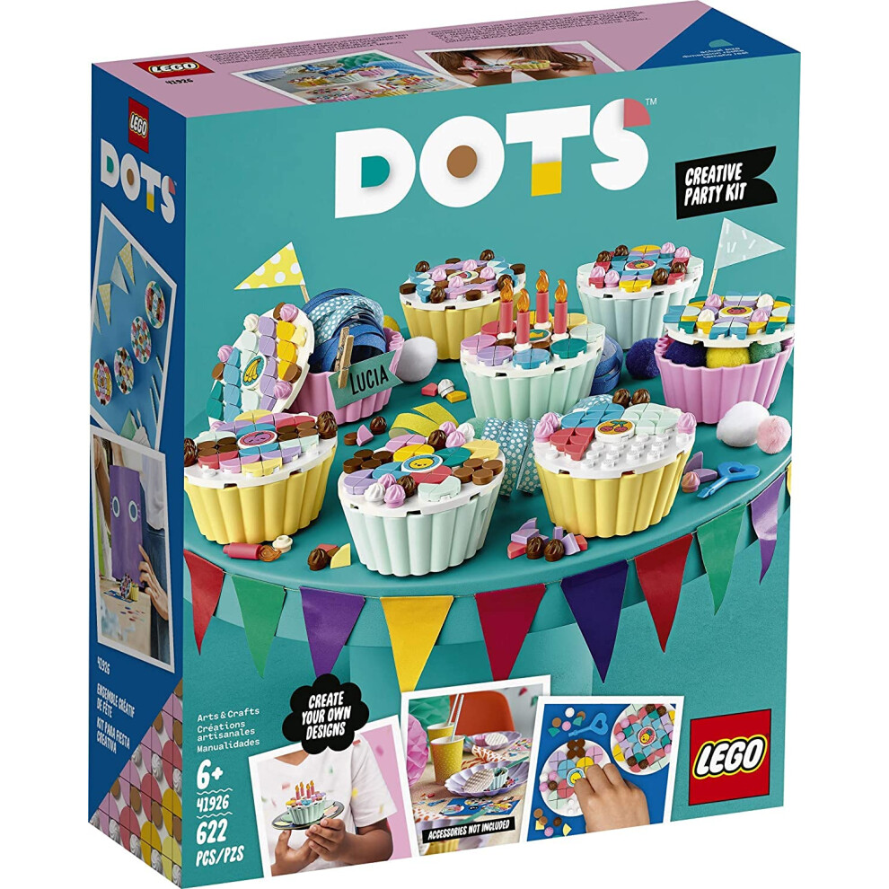 LEGO DOTS Creative Party Kit 41926 DIY Craft Decorations Kit; Makes a