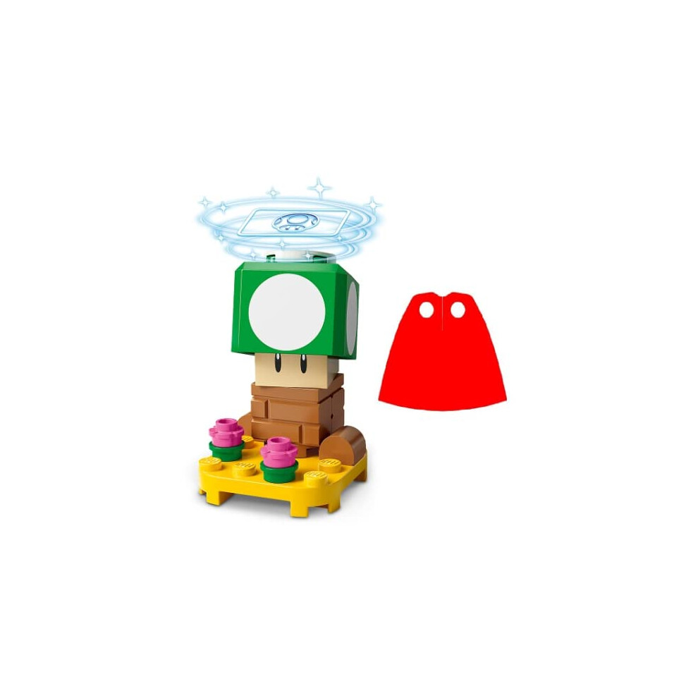 LEGO Mario Series 3: 1-Up Mushroom Minifig with Bonus Red Cape