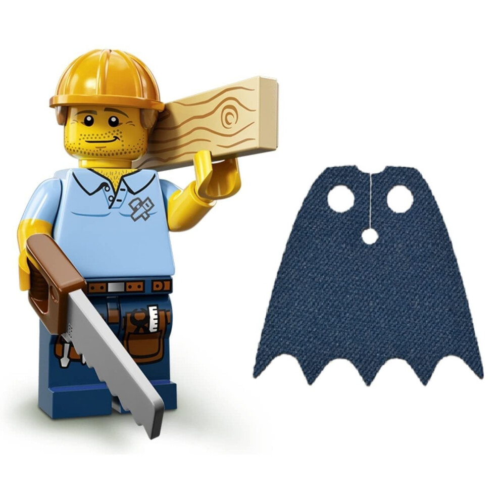 LEGO Series 13 Minifigures - Carpenter Minifig with Saw and 2x4 (71008