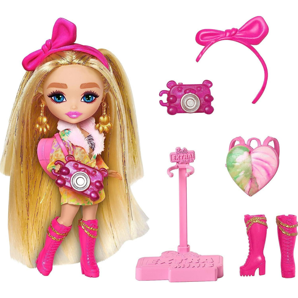 Barbie Extra Fly Minis Travel Doll  Safari Look with Extra Long Brunet