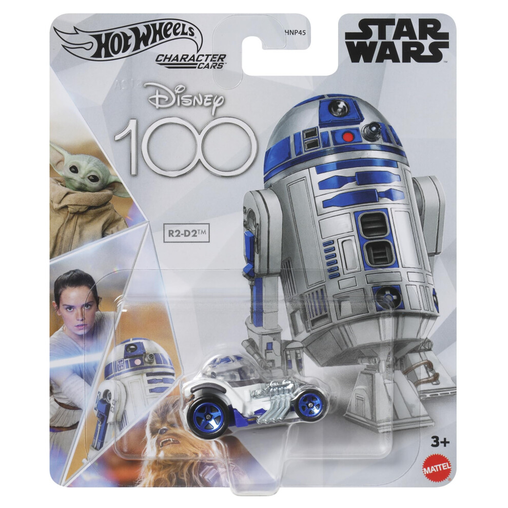 Hot Wheels Disney 100 Character Cars R2-D2  1:64 Scale Collectible Toy