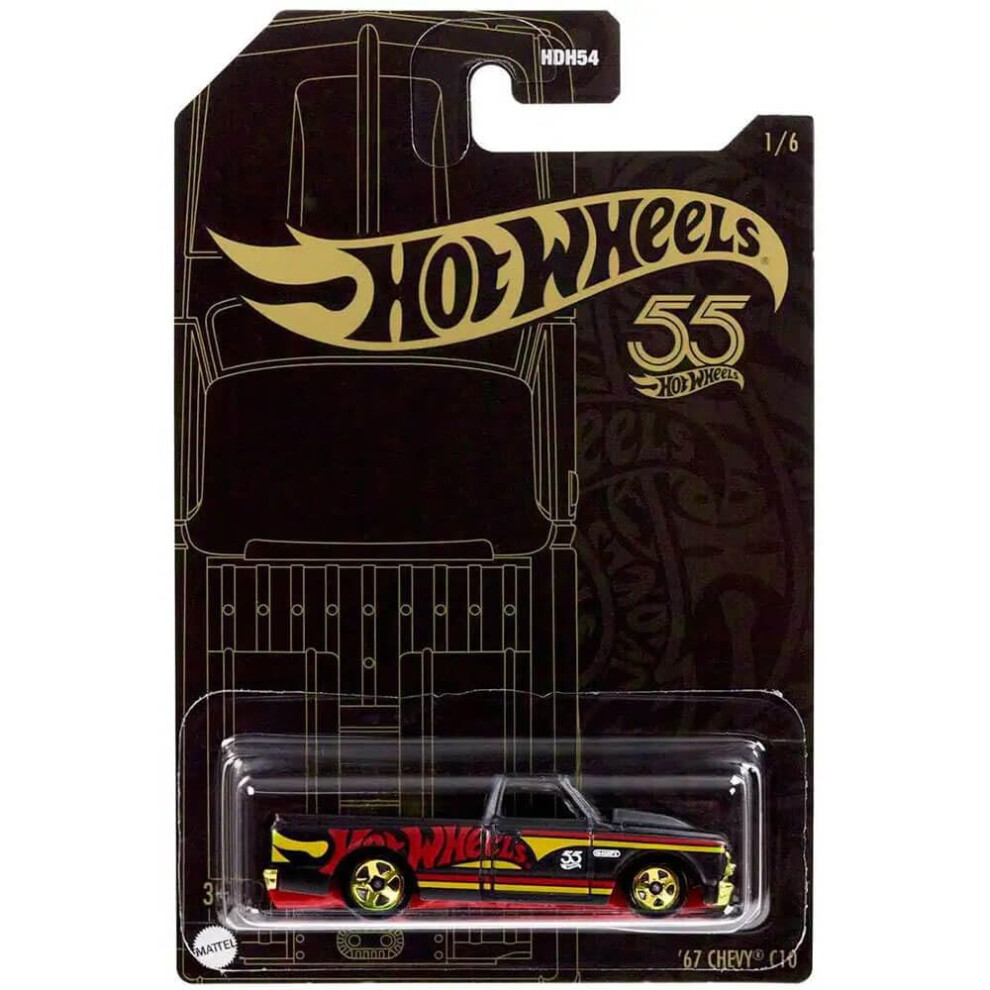 Hot Wheels '67 Chevy C10  Pearl and Chrome 1/6