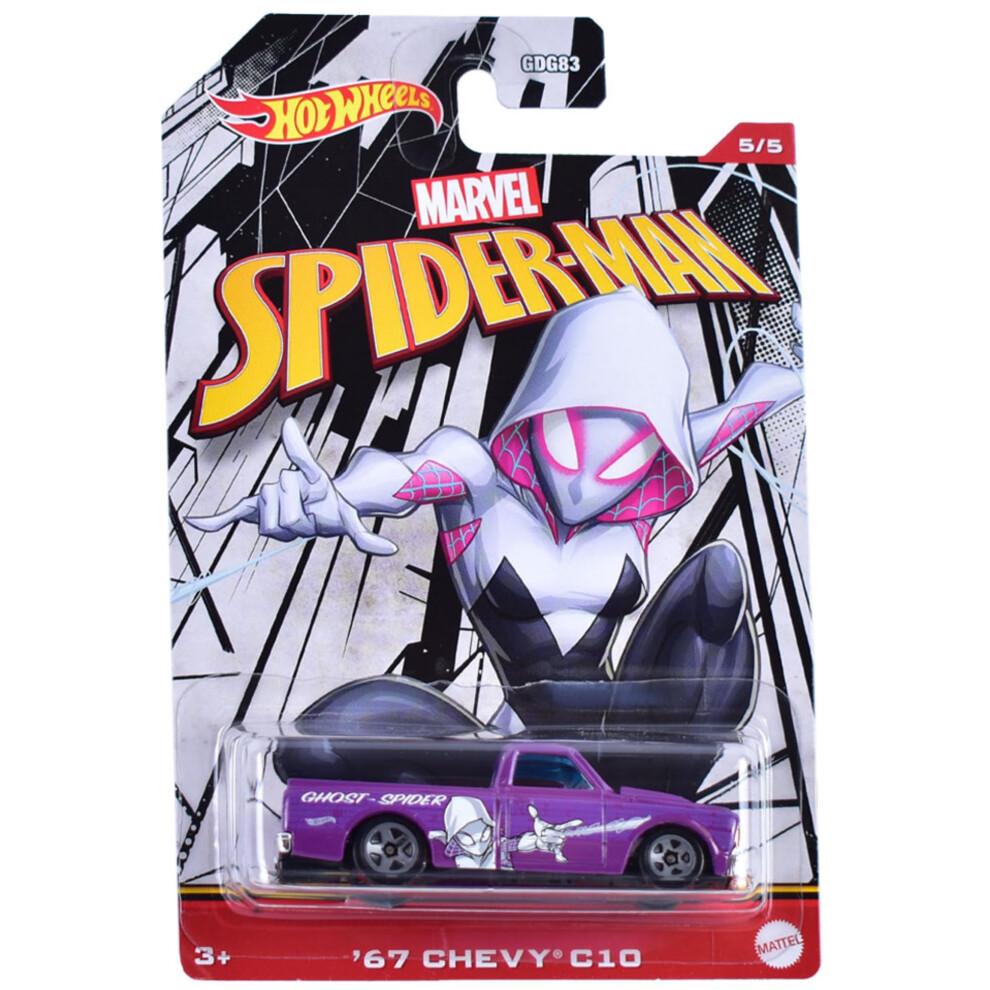 Hot Wheels Marvel Spider-Man (5/5 Ghost-Spider '67 Chevy C10)