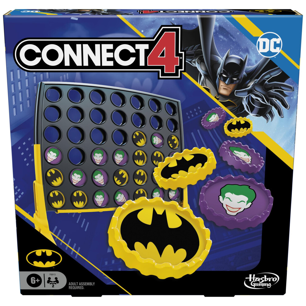 Connect 4 Batman Game | Batman-Themed 4 in a Row Game | Ages 6 and Up|