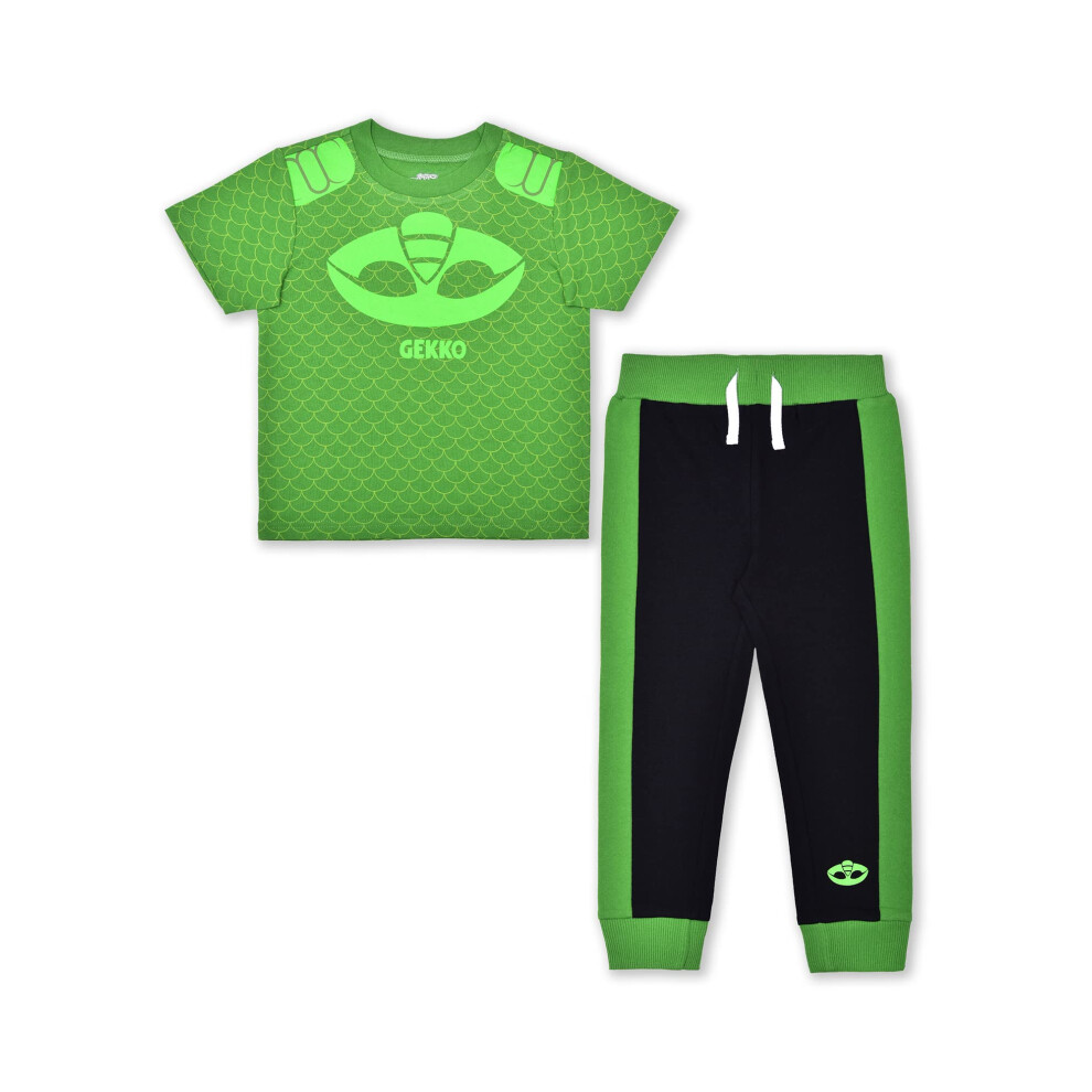 PJ Masks Catboy or Gekko Boys T-Shirt and Jogger Set for Toddler and L