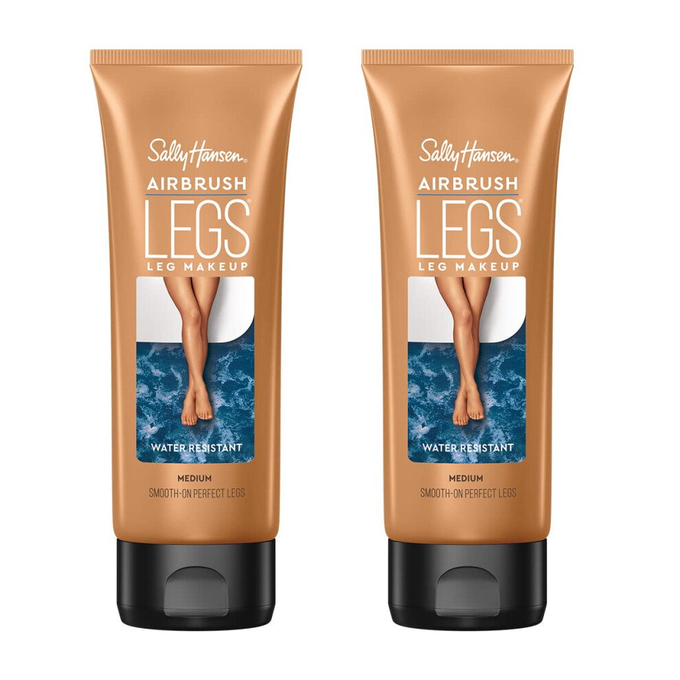 Sally Hansen Airbrush Legs  Leg Makeup Lotion  Medium 4 Oz  Pack of 2