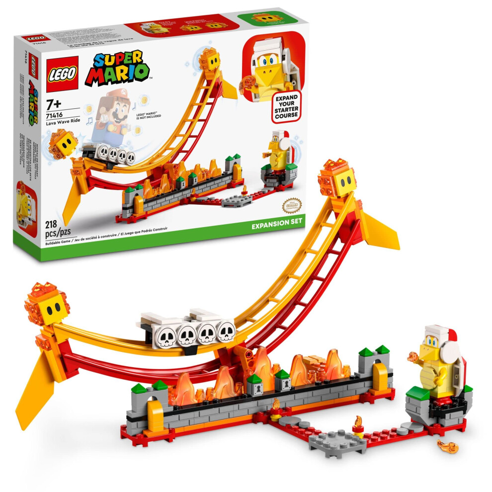 LEGO Super Mario Lava Wave Ride Expansion Set 71416  with Fire Bro and