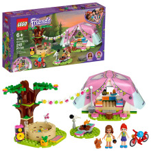 LEGO Friends Natuur Glamping 41392 Bouwset; Inclusief Mia, Mini-Pop Tent en Fiets (241 Stukken)
