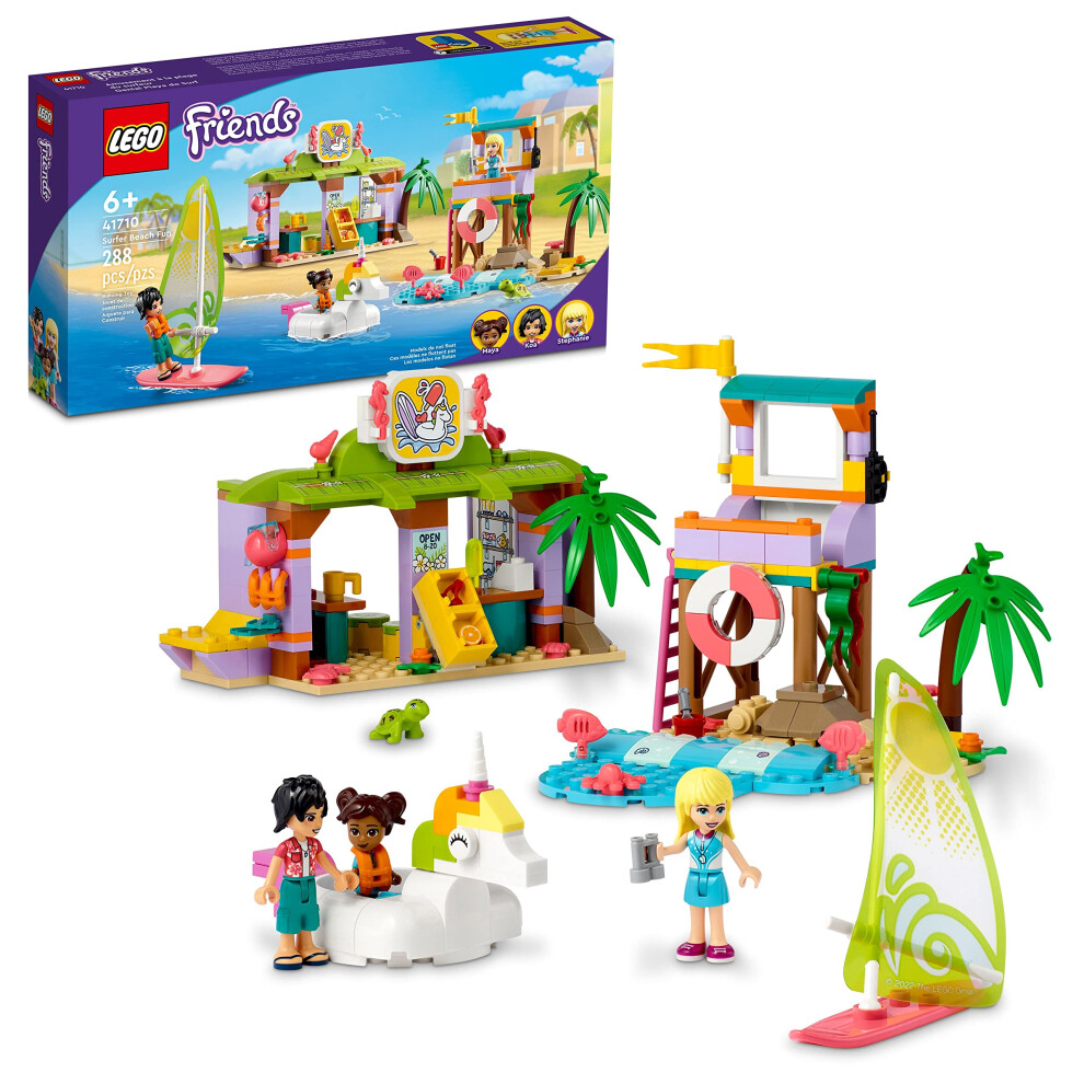 LEGO Friends Surfer Beach Fun 41710 Building Toy Set for Girls  Boys