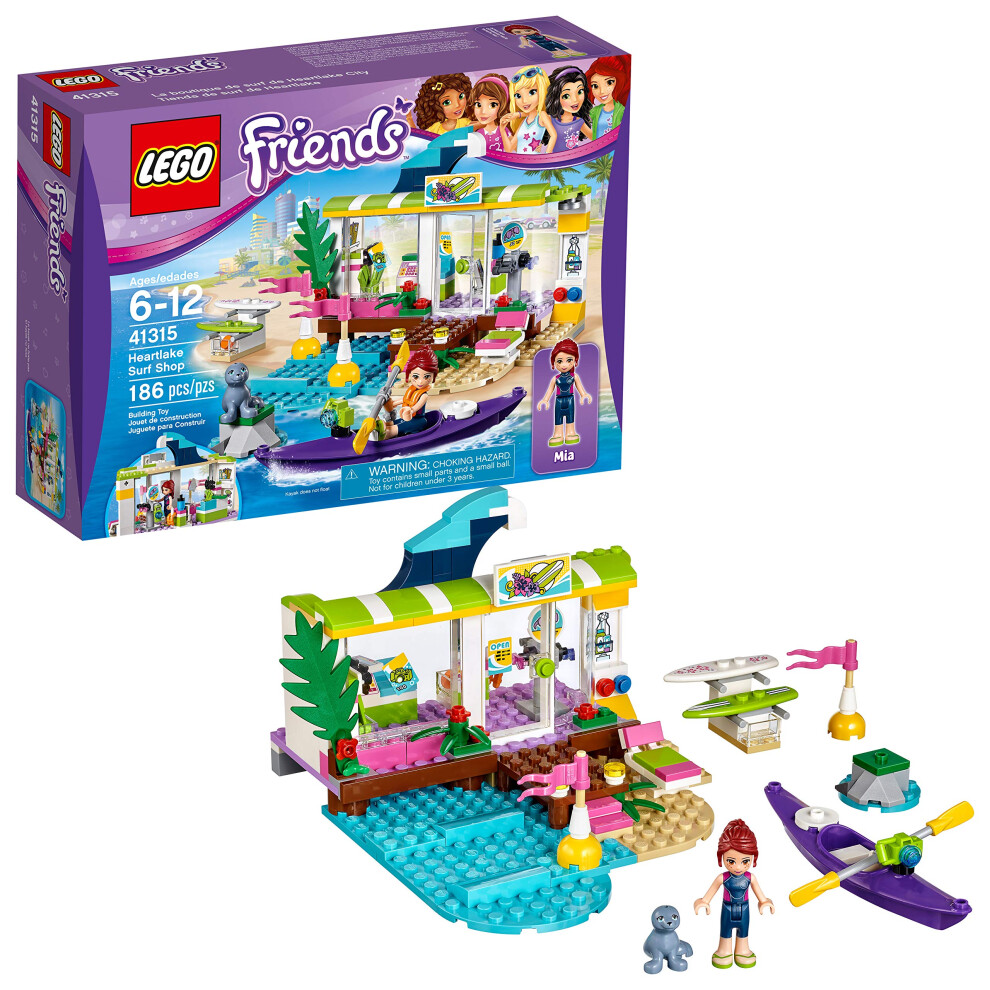 LEGO Friends Heartlake Surf Shop 41315 Building Kit (186 Pieces) (Disc