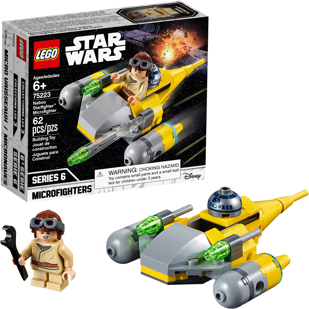 LEGO Star Wars Naboo Starfighter Microfighter 75223 Building Kit (62 P