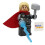 LEGO LEGO Superhéroes: Minifigura de Thor con Mjolnir y Poder de Rayos 1