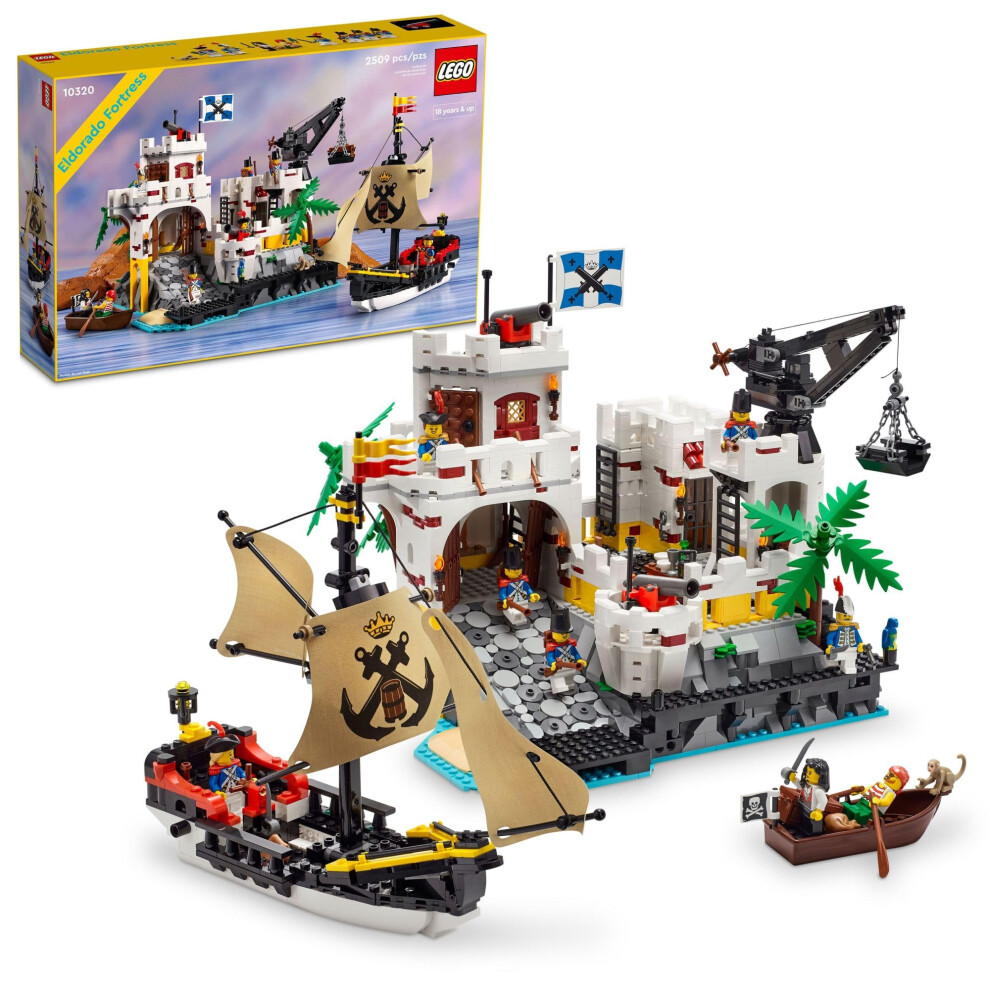 LEGO Icons Eldorado Fortress Building Kit  Pirate Gift  Includes Pirat