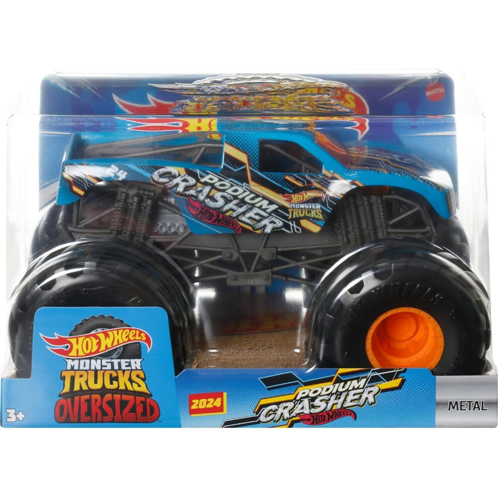 Hot Wheels Monster Trucks Oversized 1:24 Scale Metal Die-Cast Toy Truc