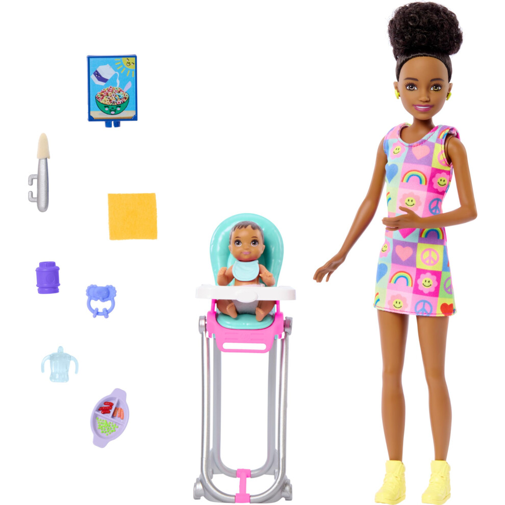 Barbie Skipper Doll & Playset with Accessories  Babysitting Set Themed