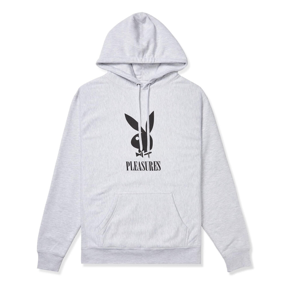 Estee Lauder Pleasures Play Hoodie Heather Grey LG