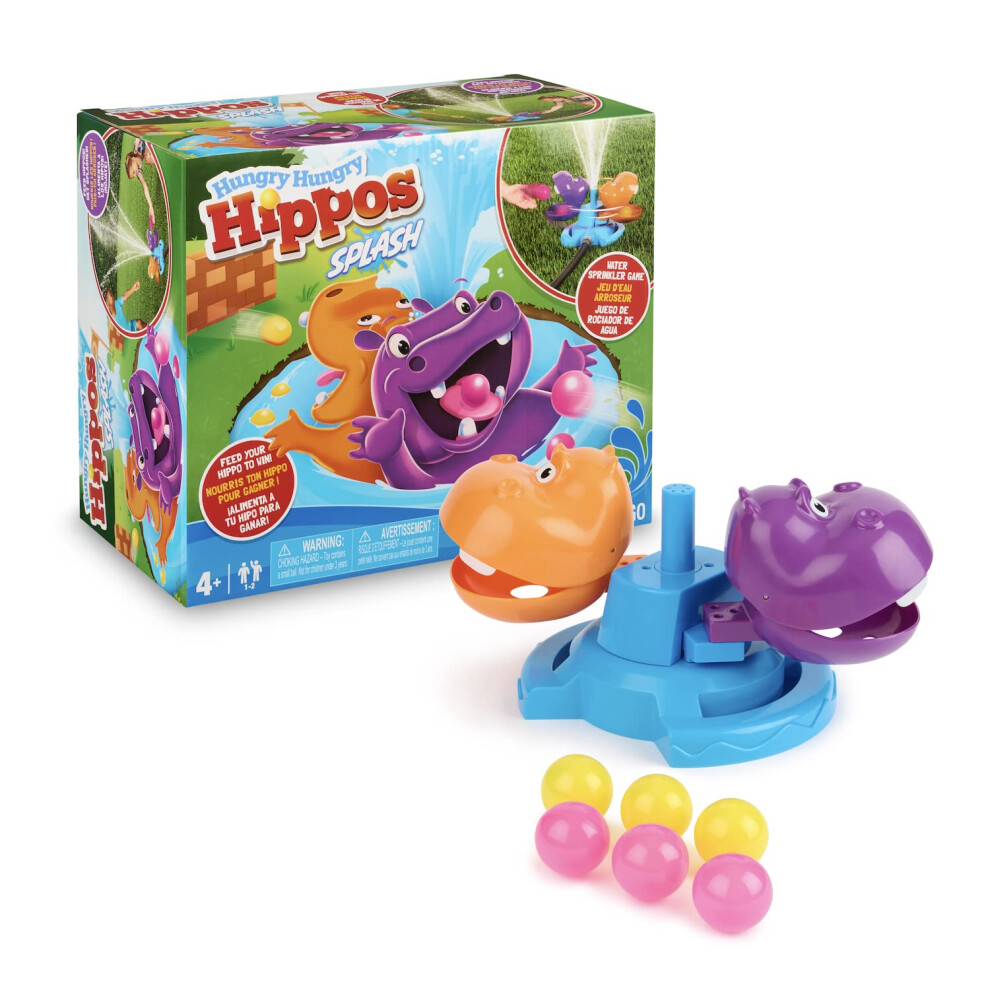 Hasbro Hungry Hungry Hippos Splash - Lawn Water Toys Sprinkler Game fo