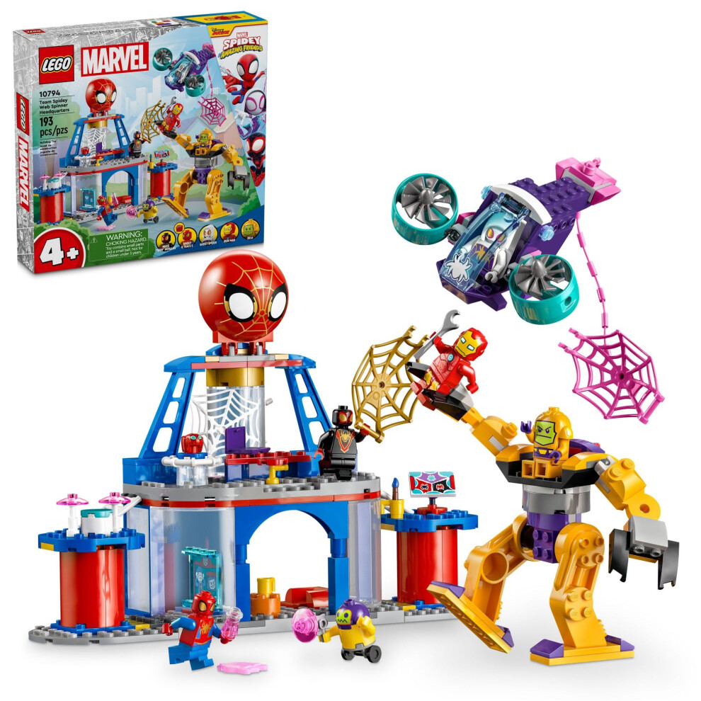 Lego Marvel Team Spidey Web Spinner Headquarters Marvel Toy For Fans