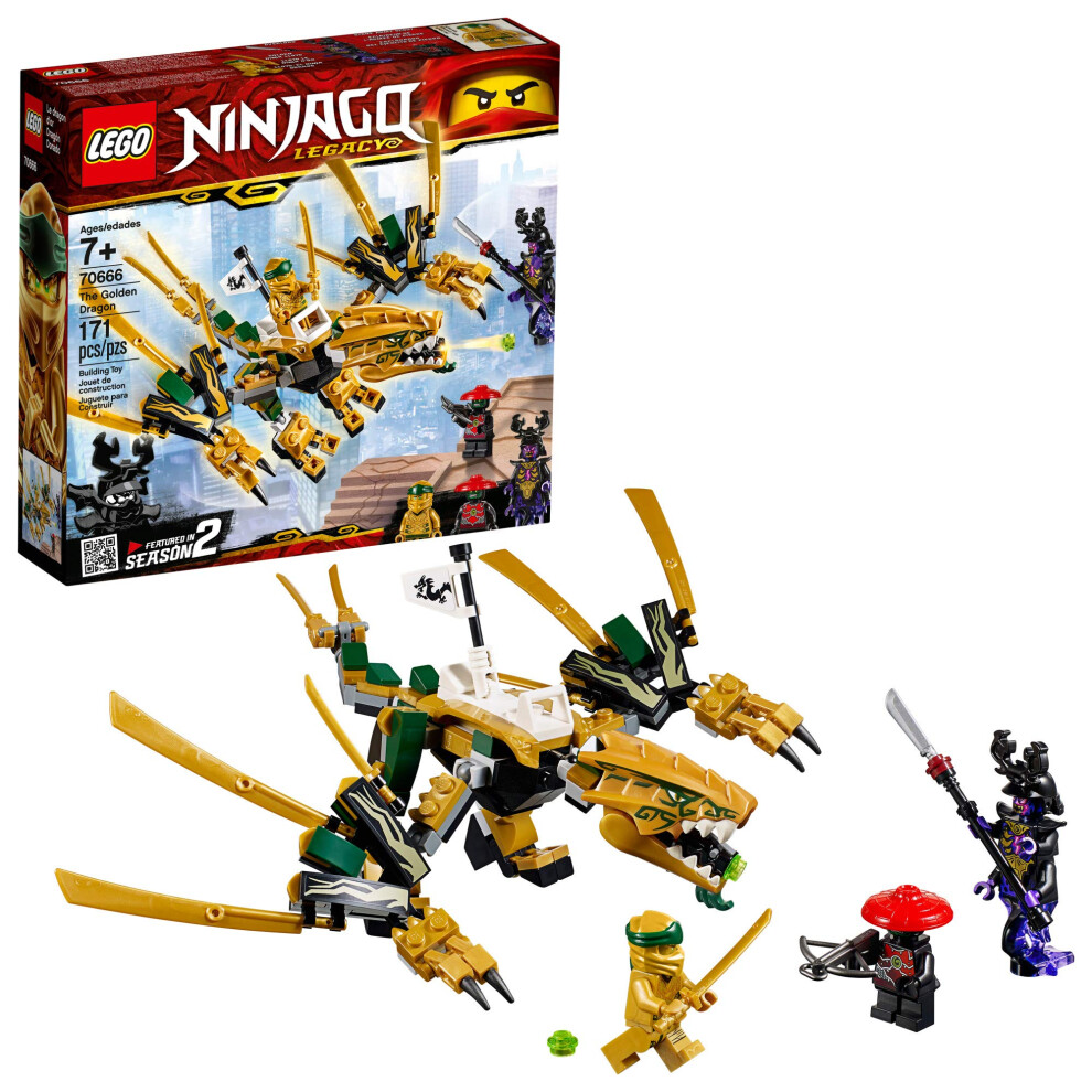 LEGO NINJAGO Legacy Golden Dragon 70666 Building Kit (171 Pieces)