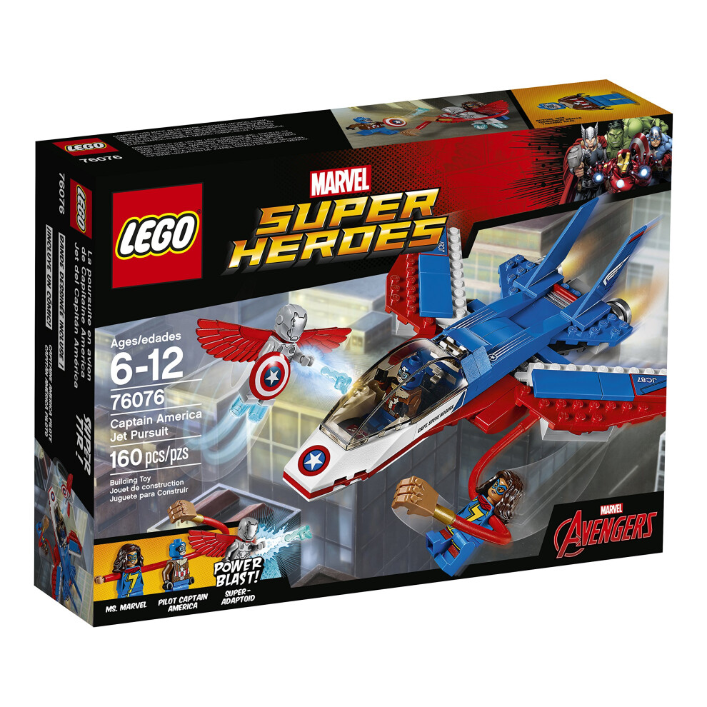 LEGO Super Heroes Captain America Jet Pursuit 76076 Building Kit (160