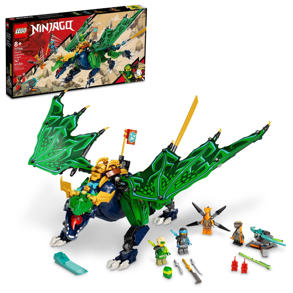 LEGO NINJAGO Lloyds Legendary Dragon Toy  71766 Set with Snake Figures