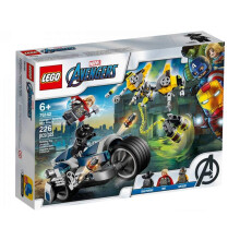 LEGO Marvel Avengers Ataque en Moto 76142 Pantera Negra y Thor, Juguete Construible, Gran Regalo para Niños