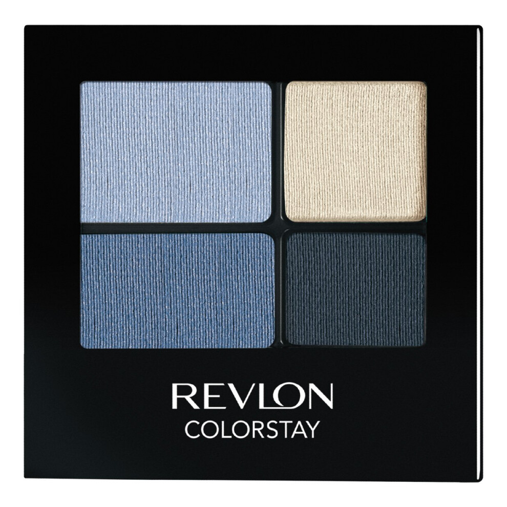 REVLON Colorstay 16 Hour Eye Shadow Quad  Serene  0.16 Ounce