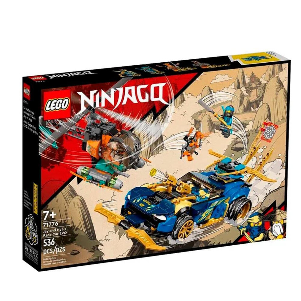 LEGO Ninjago Jay and NYAs Race Car EVO 71776 Building Kit (536 Pieces)