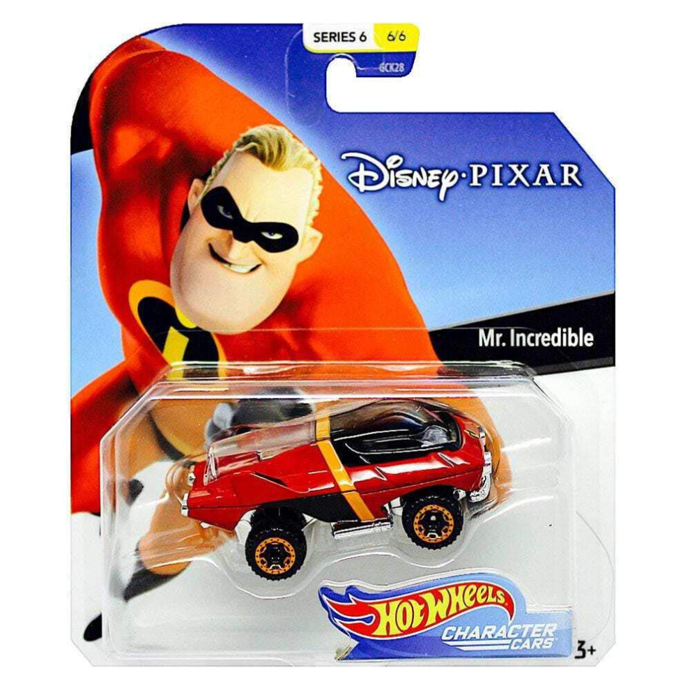 Disney Hot Wheels Mr. Incredible Character Car  Series 6  1:64 Scale