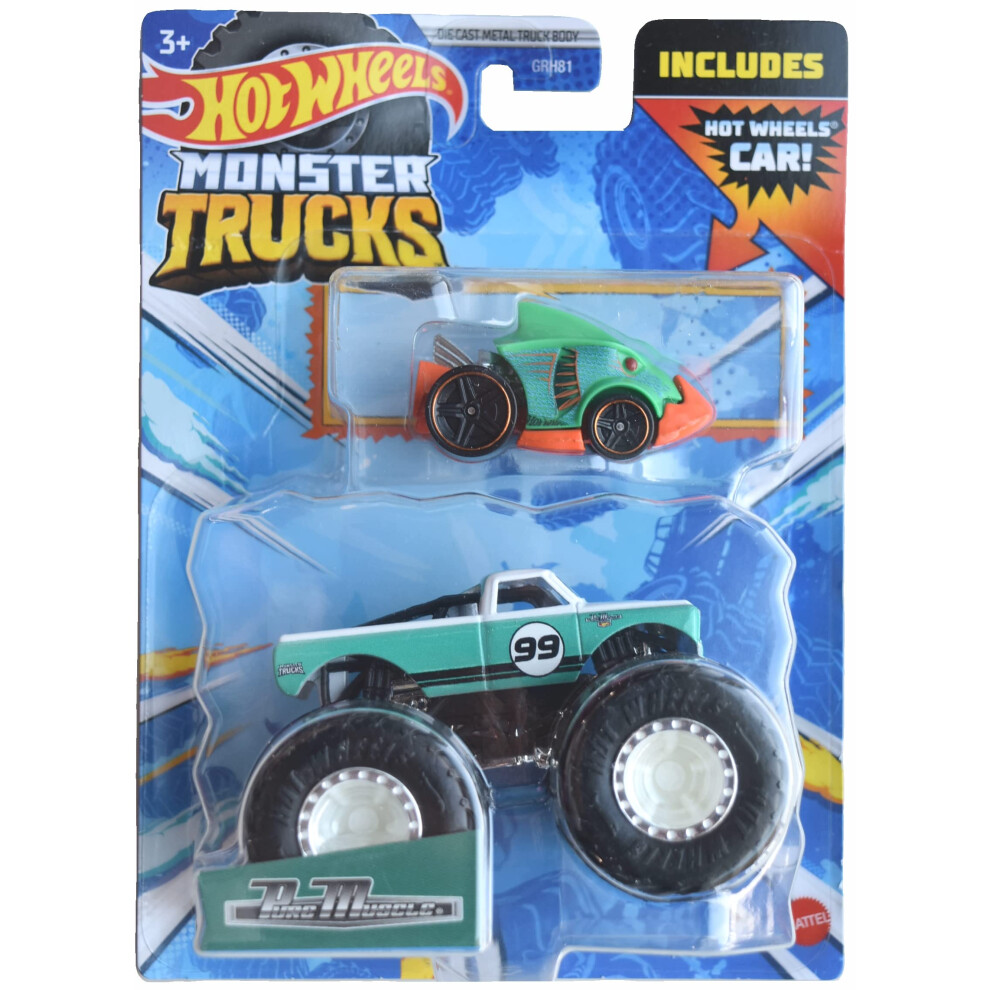 Hot Wheels Monster Trucks Pure Muscle  Includes Car