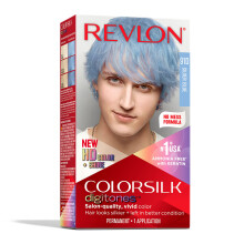 Revlon Permanente Haarfarbe ColorSilk Digitones mit Keratin, 91D Silberblau (Packung mit 1)