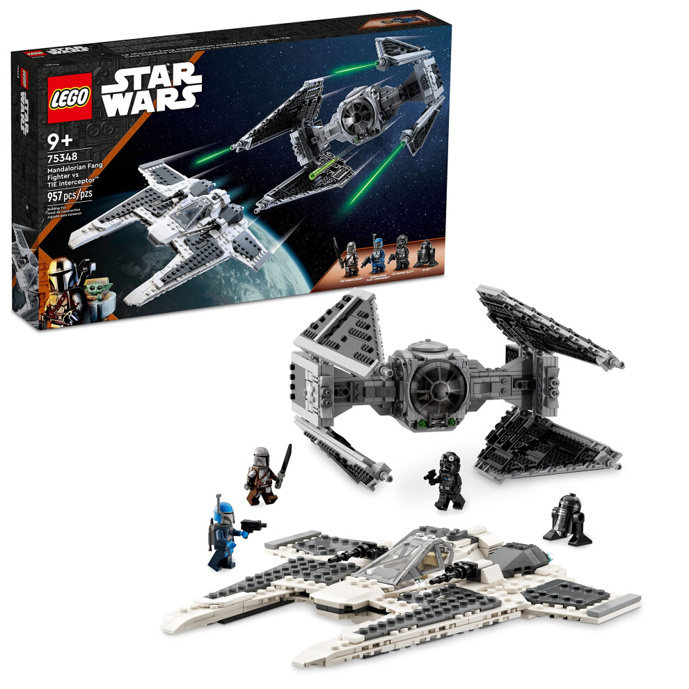 Lego Star Wars Mandalorian Fang Fighter vs. TIE Interceptor 75348 Buil