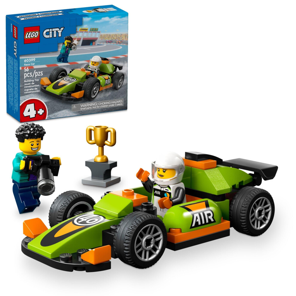 LEGO City Green Race Car Toy  Classic-Style Racing Vehicle  Small Toy